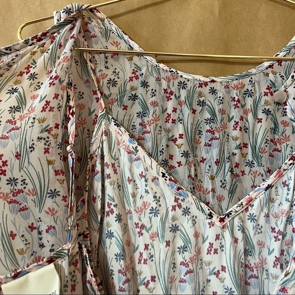 Anthropologie x Tracy Reese | Parida Floral Maxi Dress Tiered Cottagecore Size 4